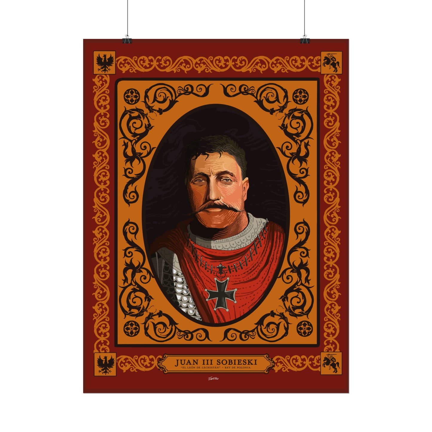 Retrato de Juan III Sobieski, rey de Polonia.