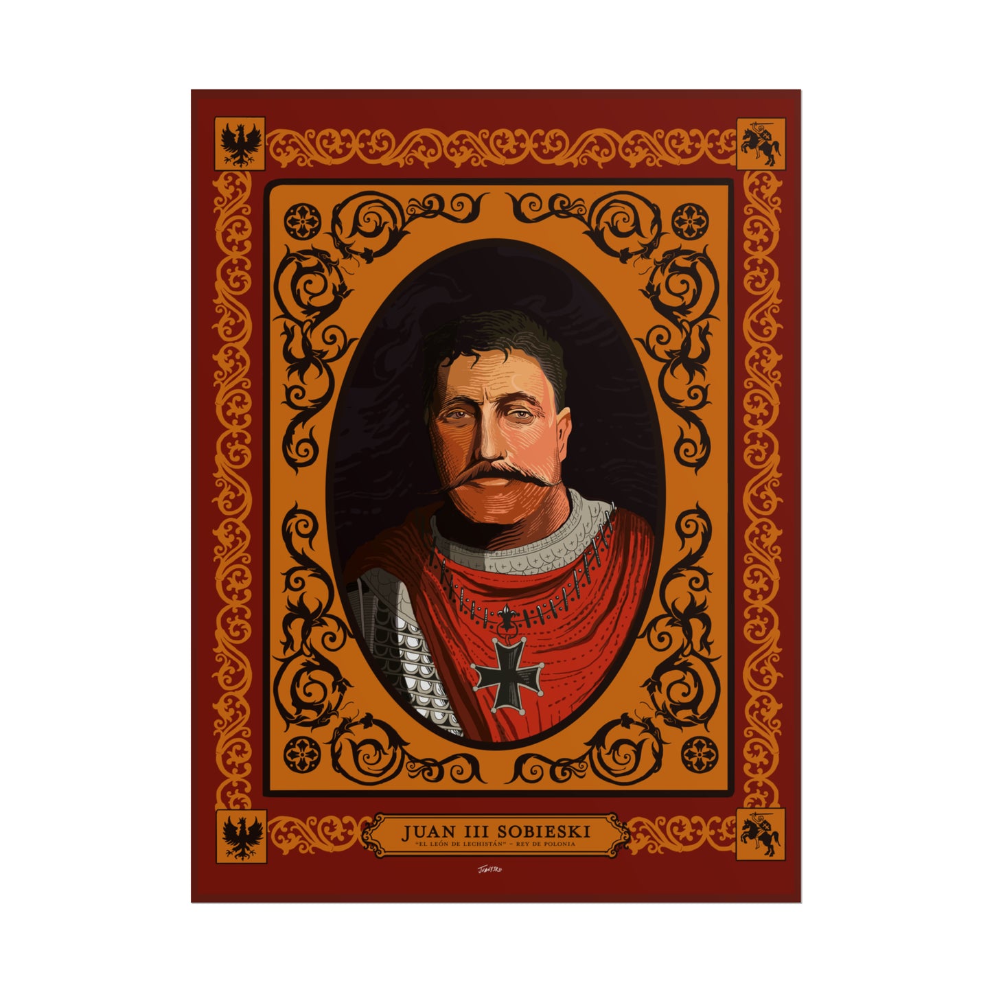 Retrato de Juan III Sobieski, rey de Polonia.